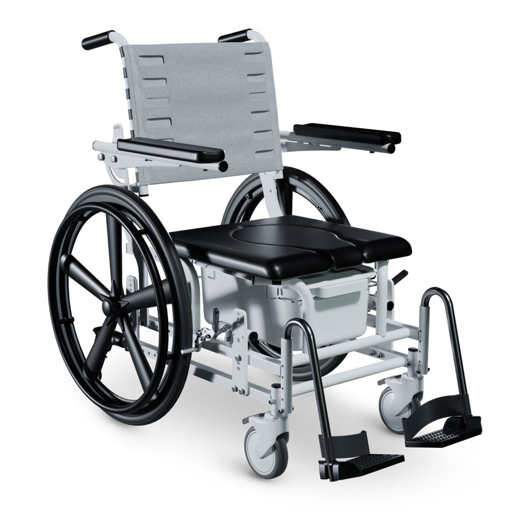 Sentinel Shower Commode Wheelchair Front 45