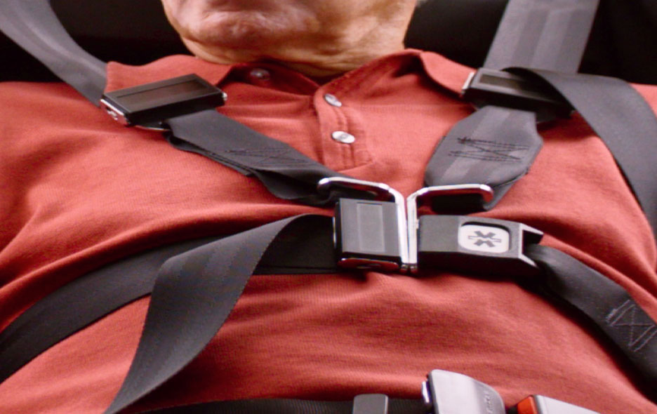 Zoomed In Picture to Clearly Show the NEMT Seat Belts