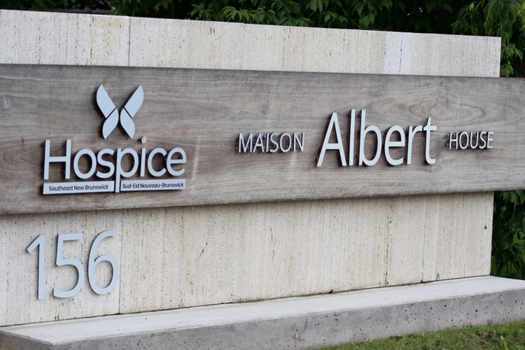 Hospice Building Sign