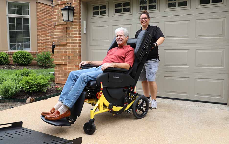 Man in Traversa Wheelchair