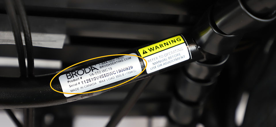 How to Read Your Broda Wheelchair’s Serial Number