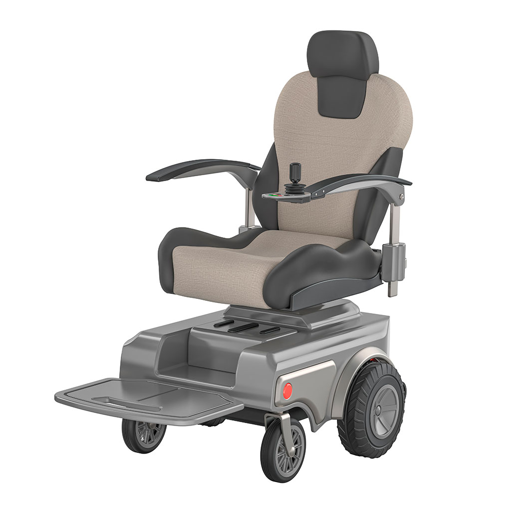 A stock image of a generic type of powered wheelchair