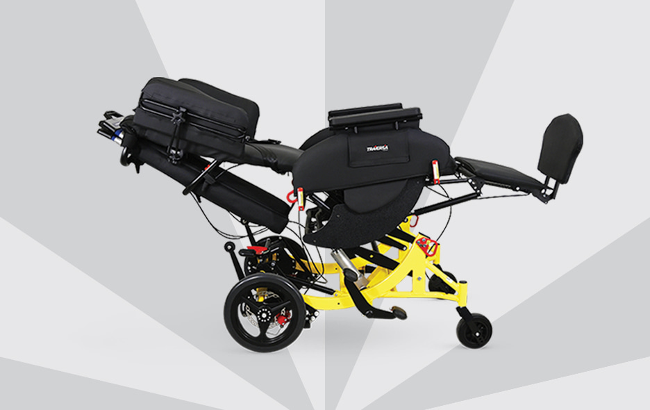 Side angle view of the Traversa